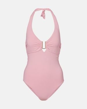 Melissa Odabash Tampa Halterneck Swimsuit - Pink
