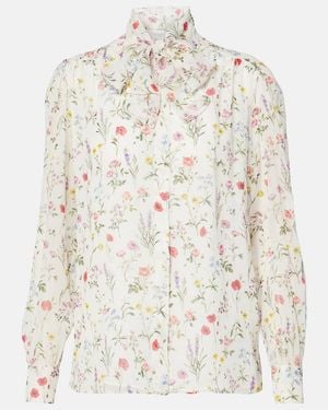 Giambattista Valli Bluse Aus Seide - Weiß