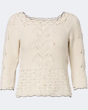 Isabel Marant Pullover Lua Aus Einem Baumwollgemisch - Natur