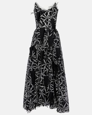 Maticevski Axis Embellished Gown - Black