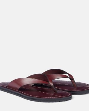 A.Emery Flora Leather Sandals - Brown