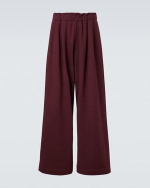 Dries Van Noten Cotton Jersey Joggers - Red