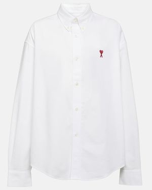 Ami Paris De Coeur Cotton Shirt - White