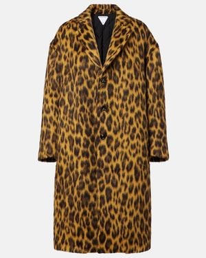 Bottega Veneta Bedruckter Mantel Aus Alpakawolle, Wolle Und Seide - Mehrfarbig