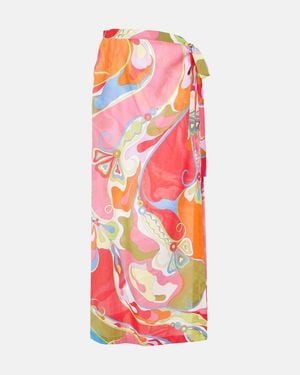 PUCCI Orchidee Cotton Muslin Beach Cover-Up - Pink