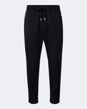 Dolce & Gabbana Wool-Blend Gabardine Tapered Pants - Blue