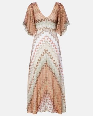 Missoni Lame Midi Dress - Natural
