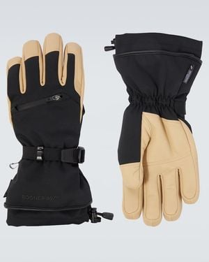 Bogner X 007 Adriano Leather-Trimmed Ski Gloves - Black