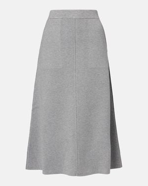 Max Mara Vortice Midi Skirt - Gray