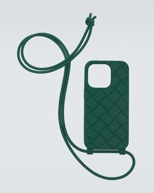 Bottega Veneta Coque A Bandouliere Pour Iphone 14 Pro - Vert