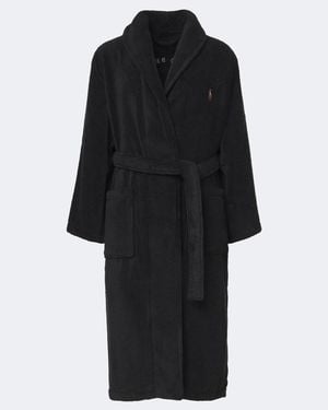 Polo Ralph Lauren Polo Bear Cotton Terry Bathrobe - Black
