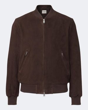 Arma Didier Suede Bomber Jacket - Brown