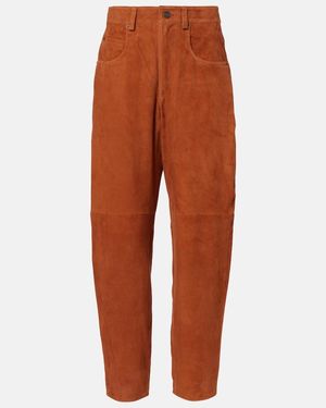 Isabel Marant Darielle Suede Pants - Orange