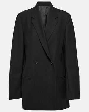 TOTEME Double-Breasted Blazer - Black