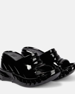 Givenchy Sandalias Con Cuna Marshmallow - Negro