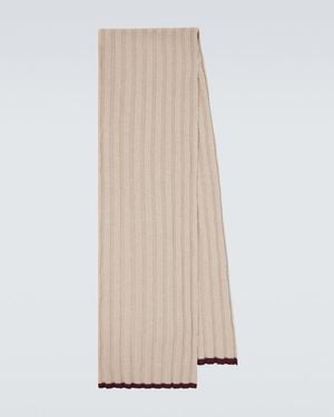 Brunello Cucinelli Schal Aus Rippstrick - Natur