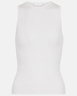 Wardrobe NYC Ribbed-knit Cotton Tank Top - White