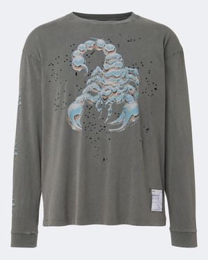 Satisfy Mothtech Printed Cotton Jersey T-Shirt - Gray