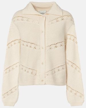 Posse Cardigan Dylan Aus Haekelstrick - Natur