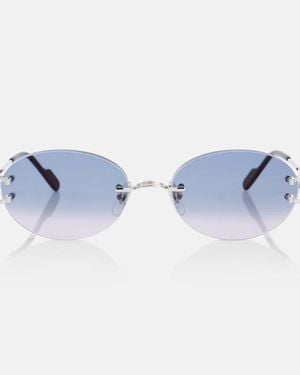 Cartier Gafas De Sol Ovaladas Classic C De Cartier - Azul