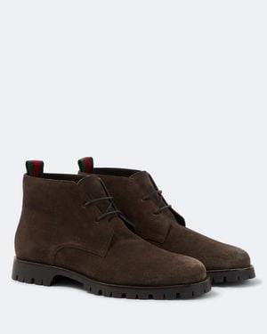 Gucci Stivaletti Desert - Marrone