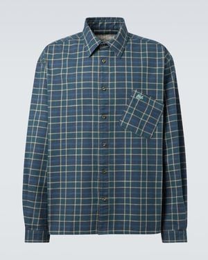ERL Checked Cotton Shirt - Blue