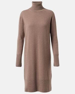 JOSEPH Cashmere Turtleneck Midi Dress - Brown