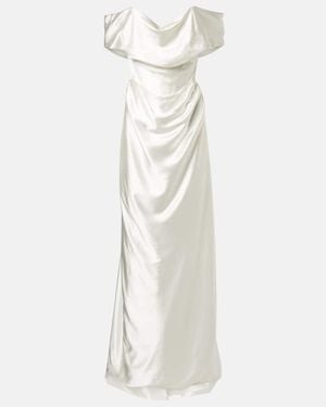 Vivienne Westwood Bridal Nova Cocotte Silk Corset Gown - White