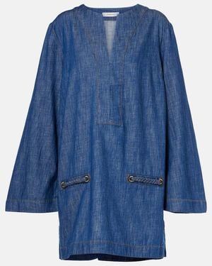 Zimmermann Wylie Denim Tunic - Blue