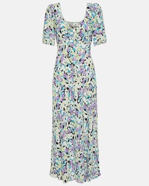 Diane von Furstenberg Fiona Cotton Midi Dress - Blue