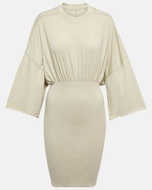 Rick Owens Drkshdw Tommy Jersey Minidress - Natural
