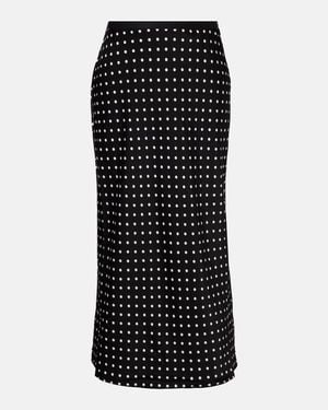 Polo Ralph Lauren Polka-Dot Slip Skirt - Black