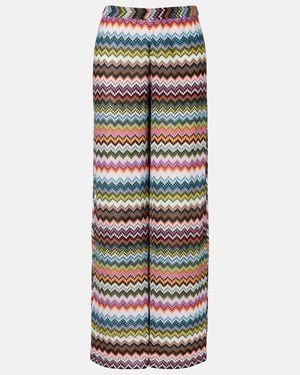Missoni Zigzag Lame Palazzo Trousers - Multicolour
