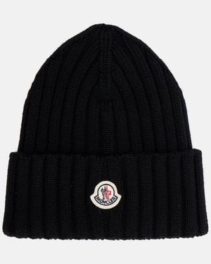 Moncler Muetze Aus Schurwolle - Schwarz