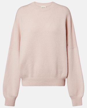 KHAITE Margaux Oversized Cashmere Sweater - Pink