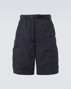 Comme des Garçons Belted Cargo Shorts - Blue