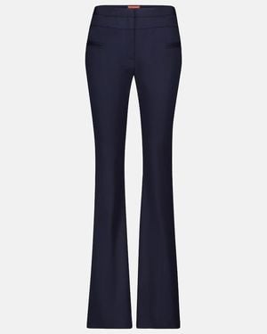 Altuzarra Serge Stretch-Wool Bootcut Trousers - Blue