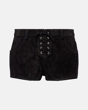 Isabel Marant Suede Shorts - Black