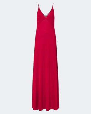 Fendi Silk Maxi Dress - Red