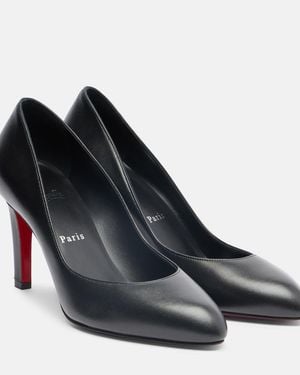 Christian Louboutin Fannylove 85 Leather Court Shoes - Black