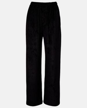 Balenciaga High-Rise Wide-Leg Trousers - Black
