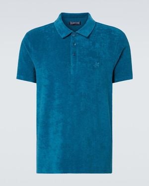 Vilebrequin Polohemd Aus Frottee - Blau