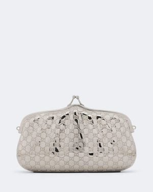 Gucci Clutch Gg Mini - Weiß