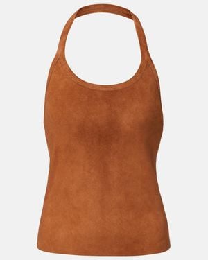 Stouls Cherry Suede Minidress - Brown