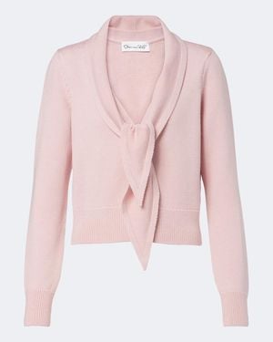 Oscar de la Renta Cardigan Aus Schurwolle - Pink
