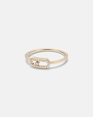 Messika Move Uno 18Kt Ring With Diamonds - White