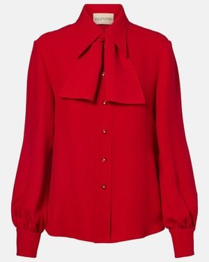 Valentino Cady Couture Blouse - Red