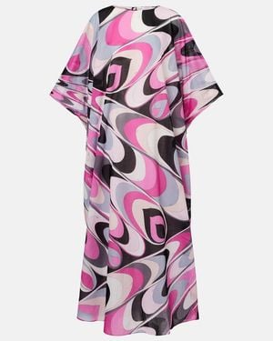 PUCCI Onde Cotton Muslin Kaftan - Purple