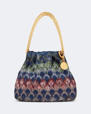 Missoni Bolso De Mano Mini De Lame - Azul