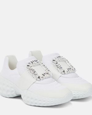 Roger Vivier Viv' Run Moonlight Sneakers - White